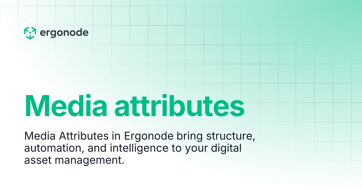 Media attributes | Ergonode User Manual